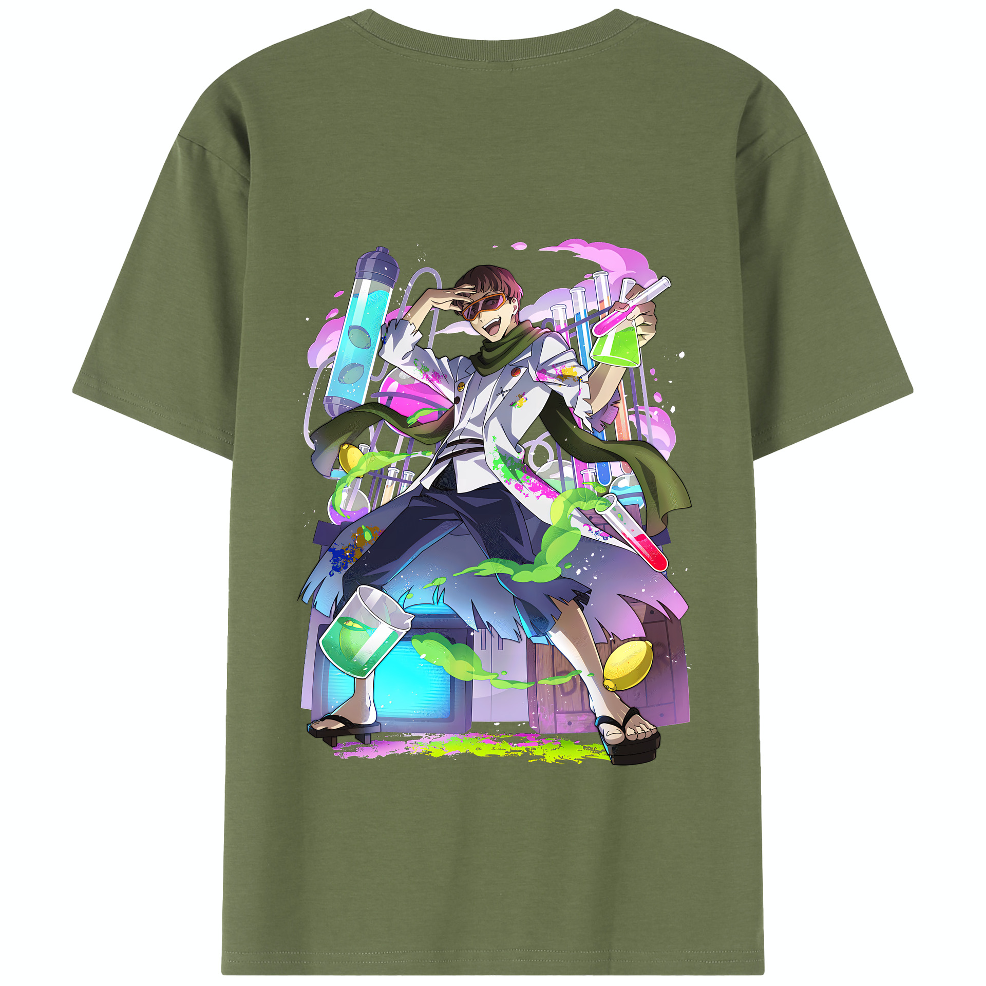 （画像用） 文豪ストレイドッグス Bungo Stray Dogs 綿100％半袖Tシャツ（背面プリント）